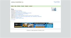 Desktop Screenshot of en.maxistar.ru